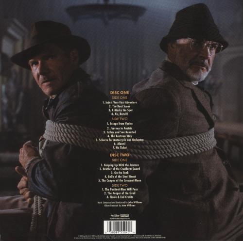 John Williams (Composer) Indiana Jones And The Last Crusade - 180 Gram 2-LP vinyl record set (Double LP Album) UK WIA2LIN849333