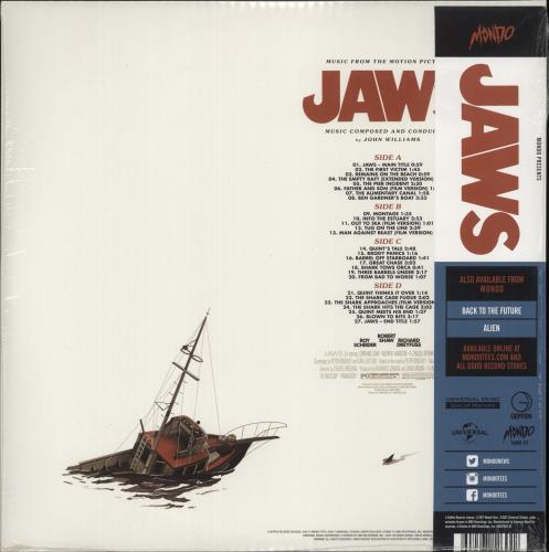 John Williams (Composer) Jaws - 180gm Ocean Blue Vinyl - Sealed 2-LP vinyl record set (Double LP Album) US WIA2LJA875315