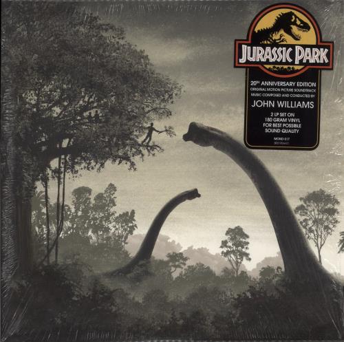 John Williams (Composer) Jurassic Park - 180gm Dilophosaurus Vinyl 2-LP vinyl record set (Double LP Album) US WIA2LJU822220