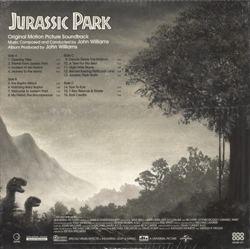 John Williams (Composer) Jurassic Park - 180gm Dilophosaurus Vinyl 2-LP vinyl record set (Double LP Album) US WIA2LJU822220