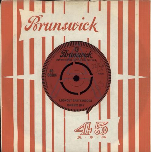 Johnnie Ray Lookout Chattanooga 7" vinyl single (7 inch record / 45) UK JA907LO708021