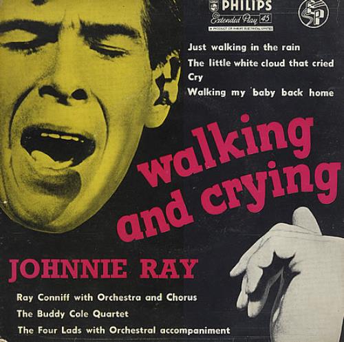 Johnnie Ray Walking And Crying EP 7" vinyl single (7 inch record / 45) UK JA907WA366574
