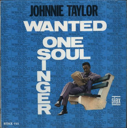 Johnnie Taylor Wanted One Soul Singer - 1st vinyl LP album (LP record) US JTOLPWA766123