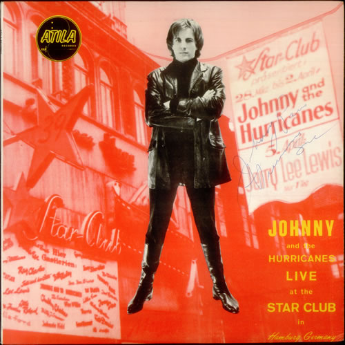 Johnny & The Hurricanes Live At The Star Club - Autographed vinyl LP album (LP record) US J&HLPLI544419