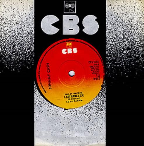 Johnny Cash A Boy Named Sue - 2nd 7" vinyl single (7 inch record / 45) UK JCS07AB298350