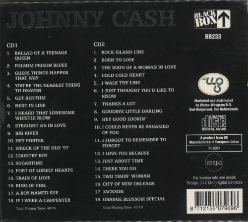 Johnny Cash A Boy Named Sue 2 CD album set (Double CD) UK JCS2CAB853684