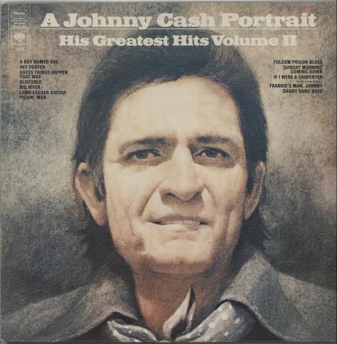 Johnny Cash A Johnny Cash Portrait: His Greatest Hits Volume II vinyl LP album (LP record) UK JCSLPAJ661958