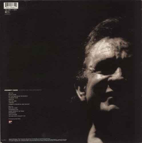 Johnny Cash American Recordings vinyl LP album (LP record) Dutch JCSLPAM884168