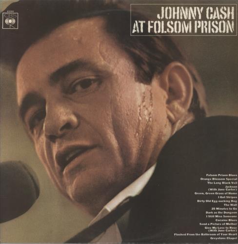 Johnny Cash At Folsom Prison - 1st vinyl LP album (LP record) UK JCSLPAT572519