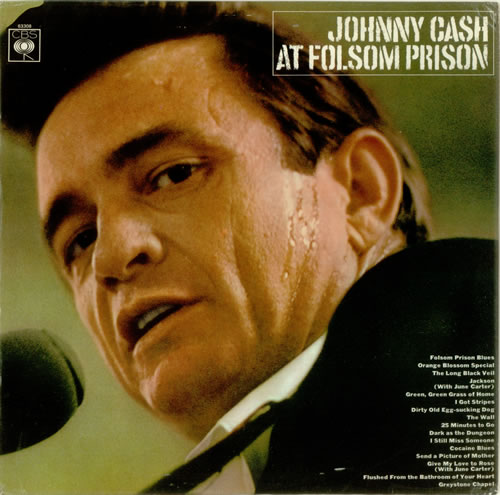 Johnny Cash At Folsom Prison - 2nd vinyl LP album (LP record) UK JCSLPAT447870