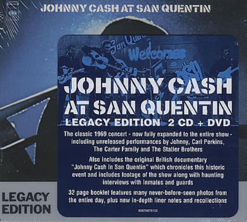 Johnny Cash At San Quentin [Legacy Edition] 3-disc CD/DVD Set German JCS3DAT384577