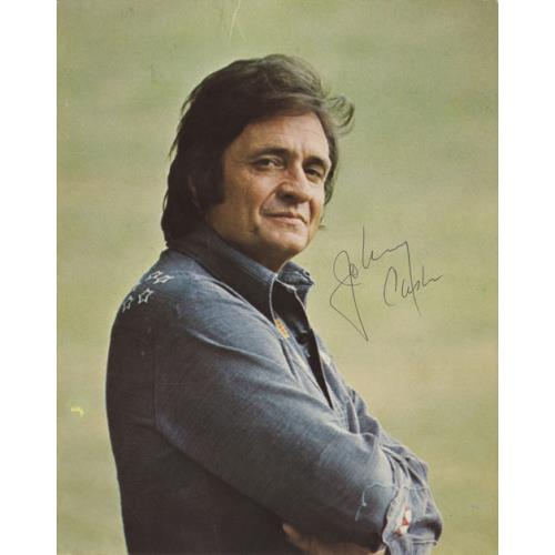 Johnny Cash Autographed Photograph memorabilia US JCSMMAU452014