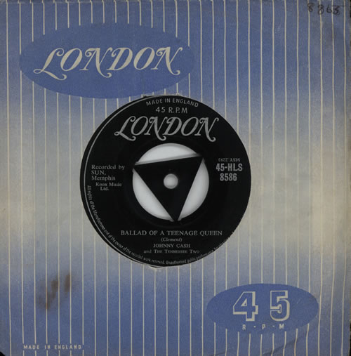 Johnny Cash Ballad Of A Teenage Queen 7" vinyl single (7 inch record / 45) UK JCS07BA570448