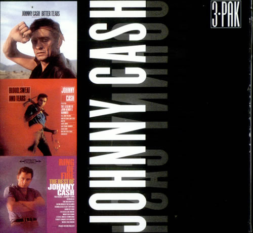 Johnny Cash Bitter Tears/Blood, Sweat And Tears/Ring Of Fire - Sealed 3-CD album set (Triple CD) US JCS3CBI515133