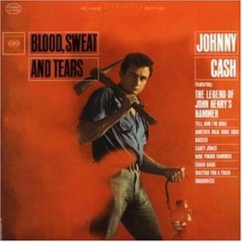 Johnny Cash Blood, Sweat And Tears vinyl LP album (LP record) US JCSLPBL355476