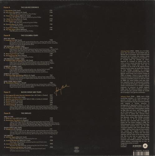 Johnny Cash Essential Works 1955-1962 2-LP vinyl record set (Double LP Album) UK JCS2LES866925