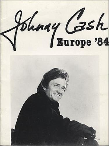 Johnny Cash Europe '84 tour programme UK JCSTREU370257