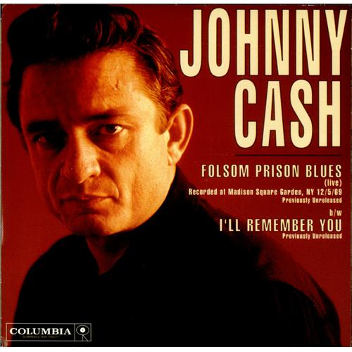 Johnny Cash Folsom Prison Blues 7" vinyl single (7 inch record / 45) US JCS07FO424039