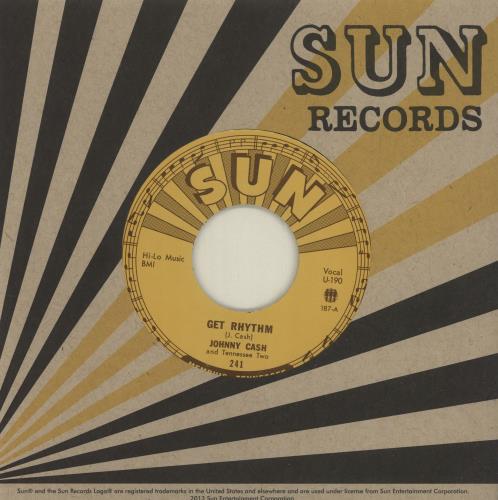 Johnny Cash Get Rhythm 7" vinyl single (7 inch record / 45) US JCS07GE683667