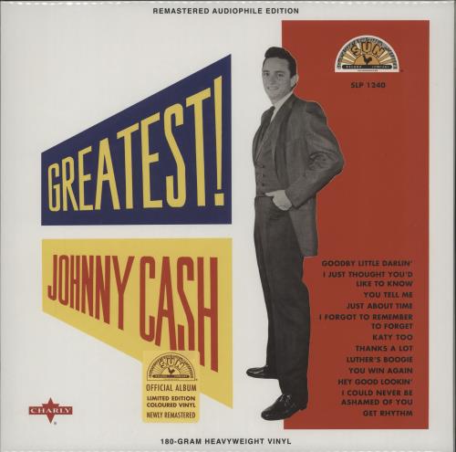 Johnny Cash Greatest! - 180g vinyl LP album (LP record) UK JCSLPGR762652
