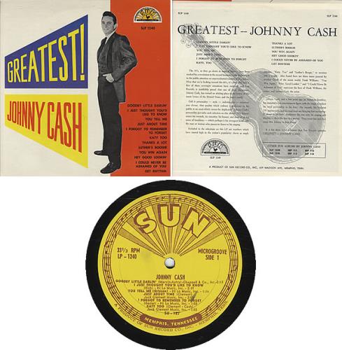Johnny Cash Greatest! vinyl LP album (LP record) US JCSLPGR340709