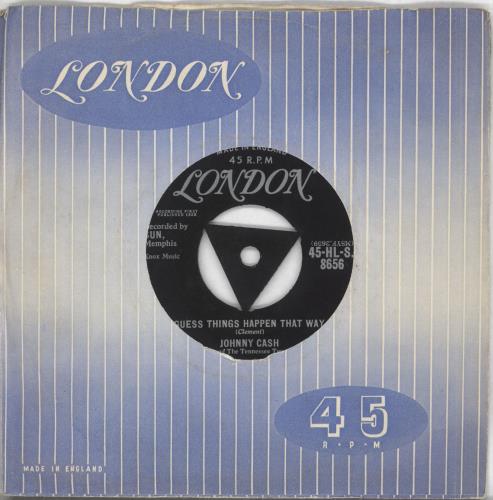 Johnny Cash Guess Things Happen That Way 7" vinyl single (7 inch record / 45) UK JCS07GU572723
