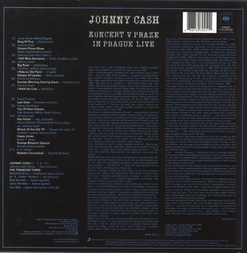 Johnny Cash Koncert V Praze - In Prague Live vinyl LP album (LP record) German JCSLPKO735393