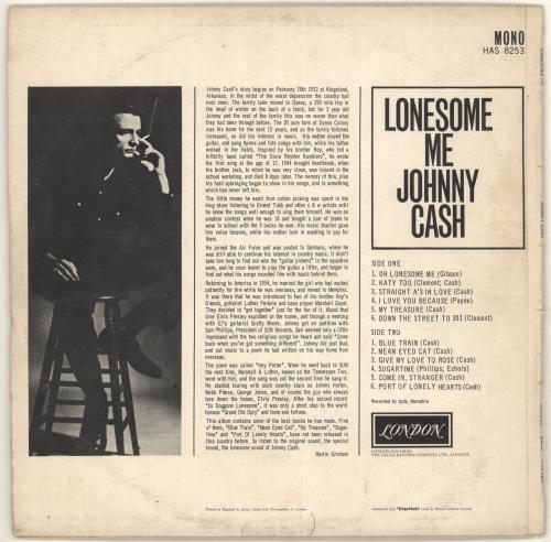 Johnny Cash Lonesome Me vinyl LP album (LP record) UK JCSLPLO340765