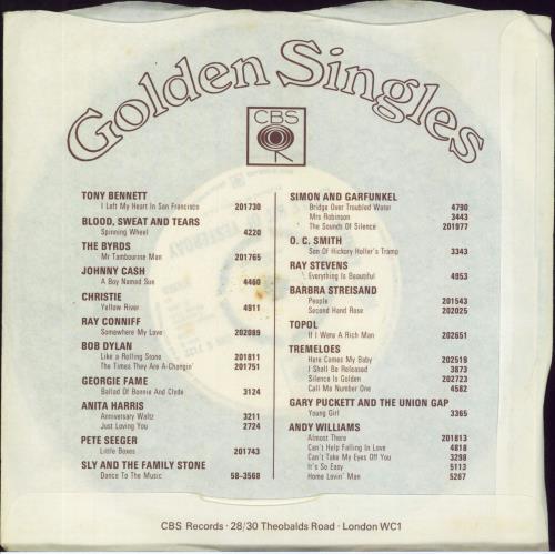 Johnny Cash Man In Black 7" vinyl single (7 inch record / 45) UK JCS07MA813698