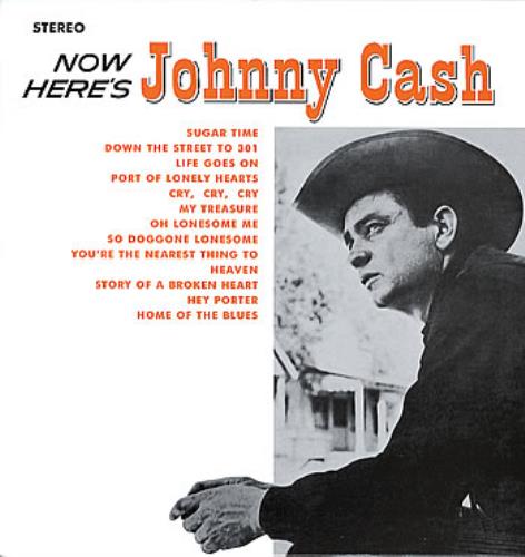 Johnny Cash Now Here's Johnny vinyl LP album (LP record) Italian JCSLPNO301849