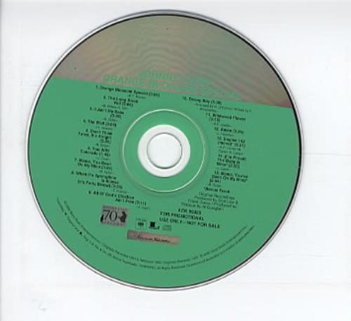 Johnny Cash Orange Blossom Special CD album (CDLP) US JCSCDOR311022