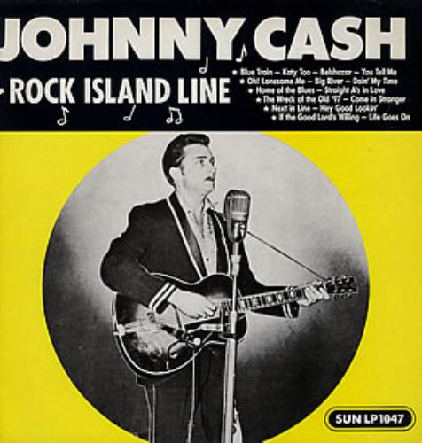 Johnny Cash Rock Island Line vinyl LP album (LP record) UK JCSLPRO357830