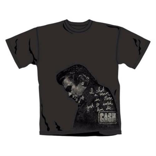 Johnny Cash Shot A Man T-Shirt - Large t-shirt UK JCSTSSH398829