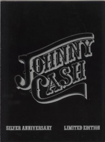 Johnny Cash Silver Anniversary Limited Edition tour programme UK JCSTRSI739439