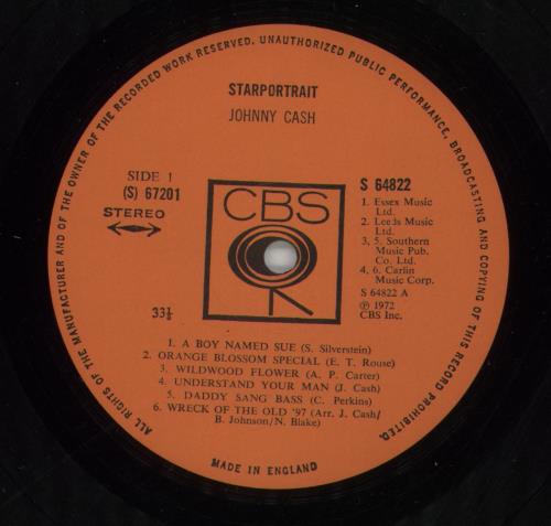 Johnny Cash Starportrait - 1st Issue 2-LP vinyl record set (Double LP Album) UK JCS2LST868248