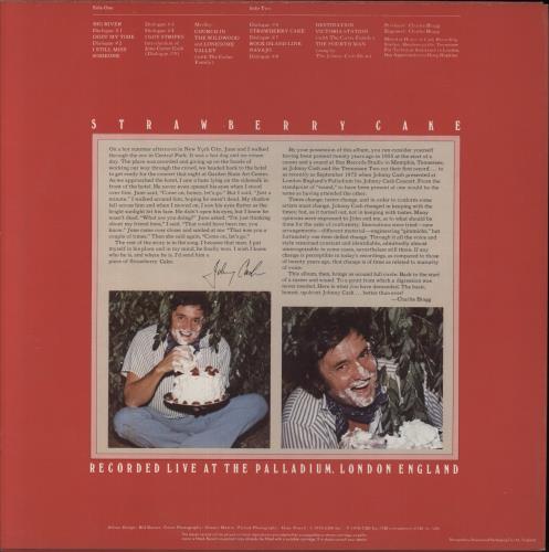 Johnny Cash Strawberry Cake vinyl LP album (LP record) UK JCSLPST458298