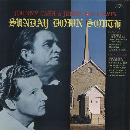 Johnny Cash Sunday Down South vinyl LP album (LP record) UK JCSLPSU775850