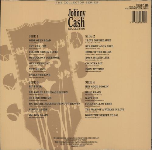 Johnny Cash The Johnny Cash Collection 2-LP vinyl record set (Double LP Album) UK JCS2LTH511756