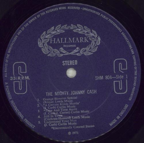 Johnny Cash The Mighty Johnny Cash vinyl LP album (LP record) UK JCSLPTH689477