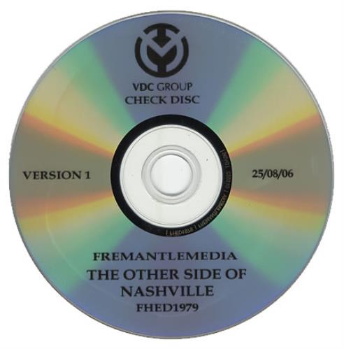 Johnny Cash The Other Side Of Nashville promo DVD-R UK JCSDRTH383407