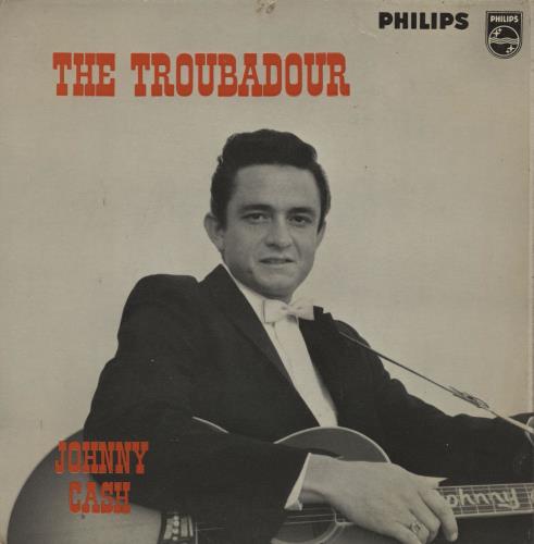 Johnny Cash The Troubadour 7" vinyl single (7 inch record / 45) UK JCS07TH762891