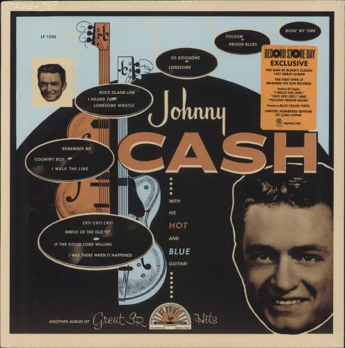 Johnny Cash With His Hot And Blue Guitar - RSD 2014 - Blue Vinyl & Numbered - Sealed vinyl LP album (LP record) US JCSLPWI867717
