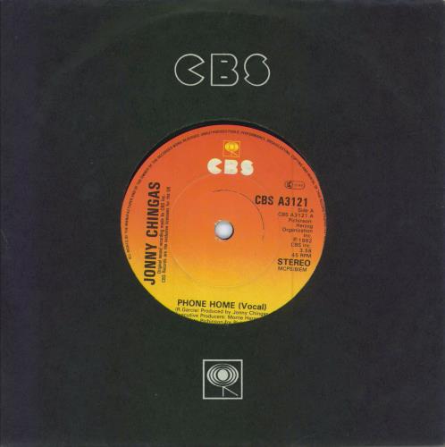 Johnny Chingas Phone Home 7" vinyl single (7 inch record / 45) UK K6407PH784467