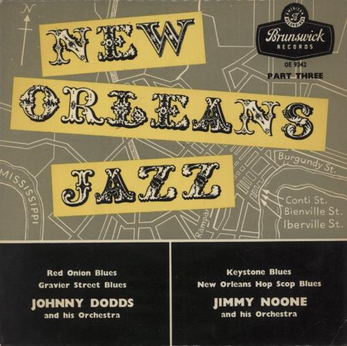 Johnny Dodds New Orleans Jazz Part Three 7" vinyl single (7 inch record / 45) UK JD807NE887824