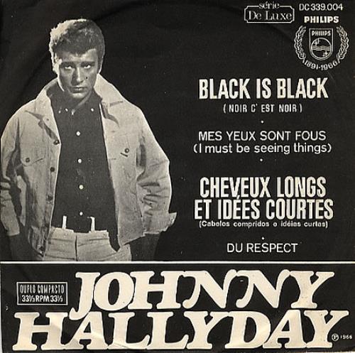 Johnny Hallyday Black Is Black EP 7" vinyl single (7 inch record / 45) Brazilian JHD07BL349494