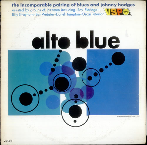 Johnny Hodges Alto Blue vinyl LP album (LP record) US JATLPAL533551