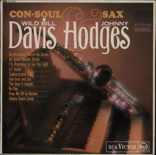 Johnny Hodges Con-Soul And Sax vinyl LP album (LP record) UK JATLPCO750845