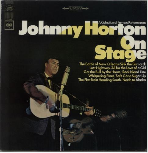 Johnny Horton On Stage vinyl LP album (LP record) US JXQLPON644592