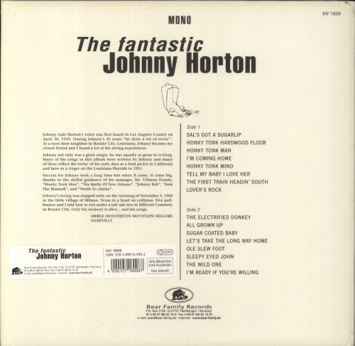 Johnny Horton The Fantastic Johnny Horton - Sealed 180gm vinyl LP album (LP record) German JXQLPTH530264