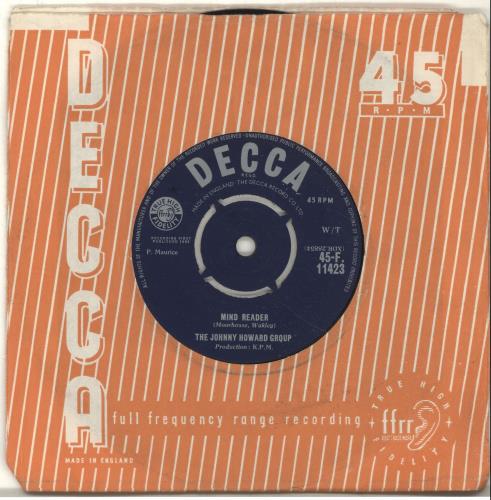 Johnny Howard Mind Reader 7" vinyl single (7 inch record / 45) UK JHQ07MI698219